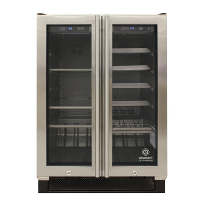 21 Bottle and 55 Can Dual Zone Freestanding/Built-In Wine and Beverage Cooler | Fridge.com