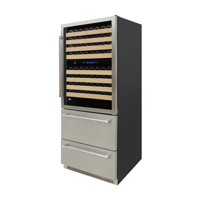 Vinotemp Triple-Zone Wine and Beverage Cooler, 135 Bottle Capacity | Fridge.com