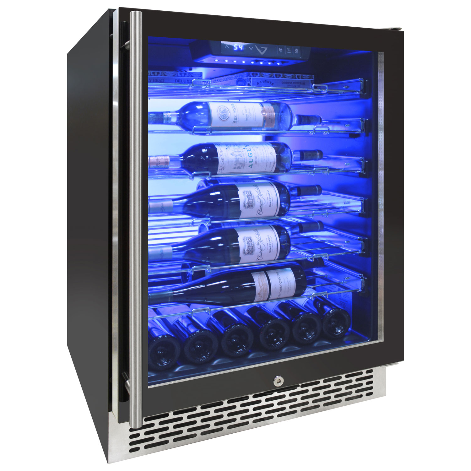 Vinturi VRIW4101BL 41-Bottle Built-In Wine Cellar - View 3 | Fridge.com
