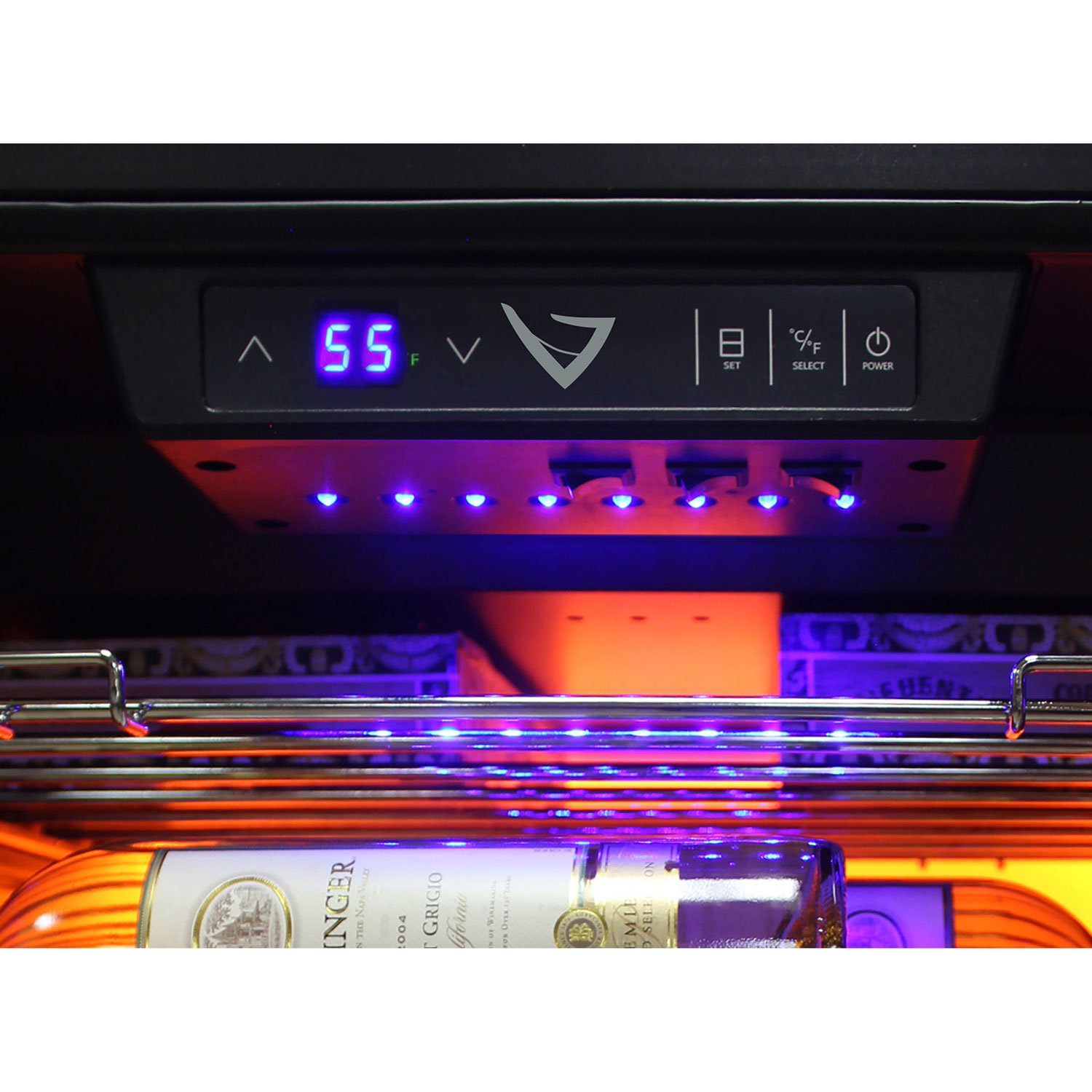 Vinturi VRIW4101BL 41-Bottle Built-In Wine Cellar - View 5 | Fridge.com