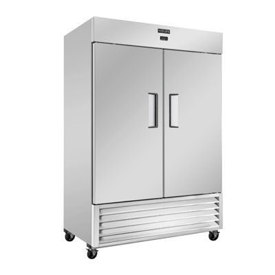VITLIFE 54" W Commercial Reach-in Freezer, Double doors, Auto-Defrost, 46 cu. ft. Bottom Mounted, Stainless Steel Upright Freezer for Restaurant, Bar, — FIN-0018518 | Fridge.com