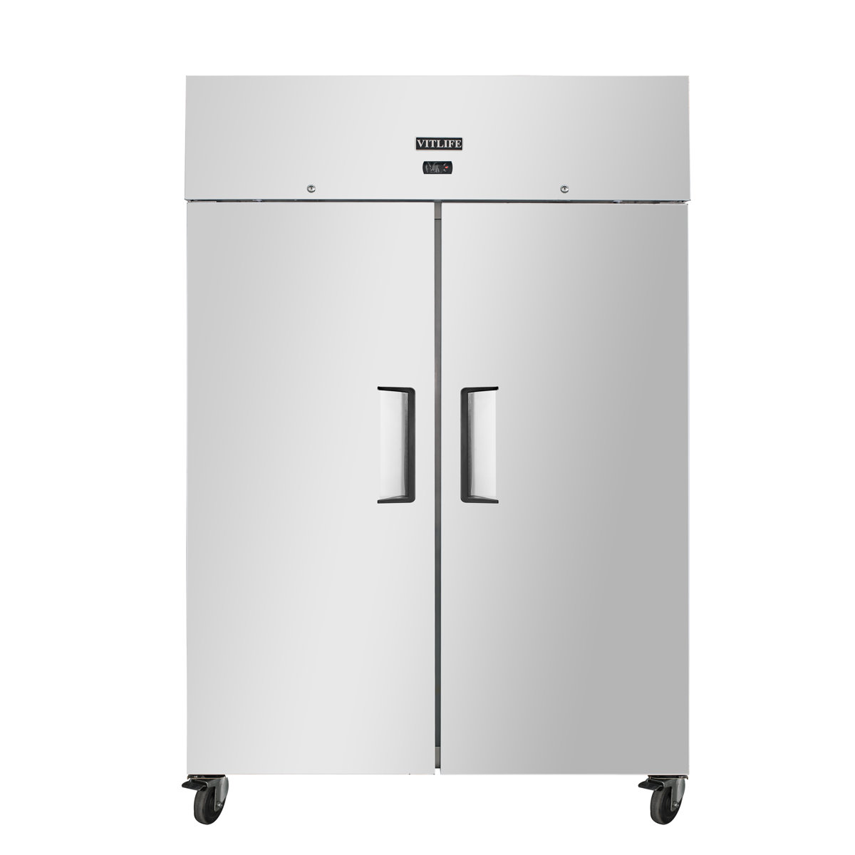 VITLIFE 54" W Commercial Reach-in Refrigerator, Double doors, Auto-Defrost, 46 cu. ft. Top Mounted, Stainless Steel Upright  Refrigerator for Restaura — FIN-0017953 | Fridge.com