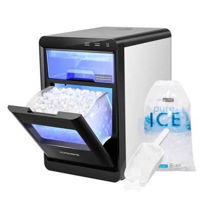 45 Lb.Daily Production Pebble Ice Countertop Ice Maker With Self-Cleaning | Fridge.com