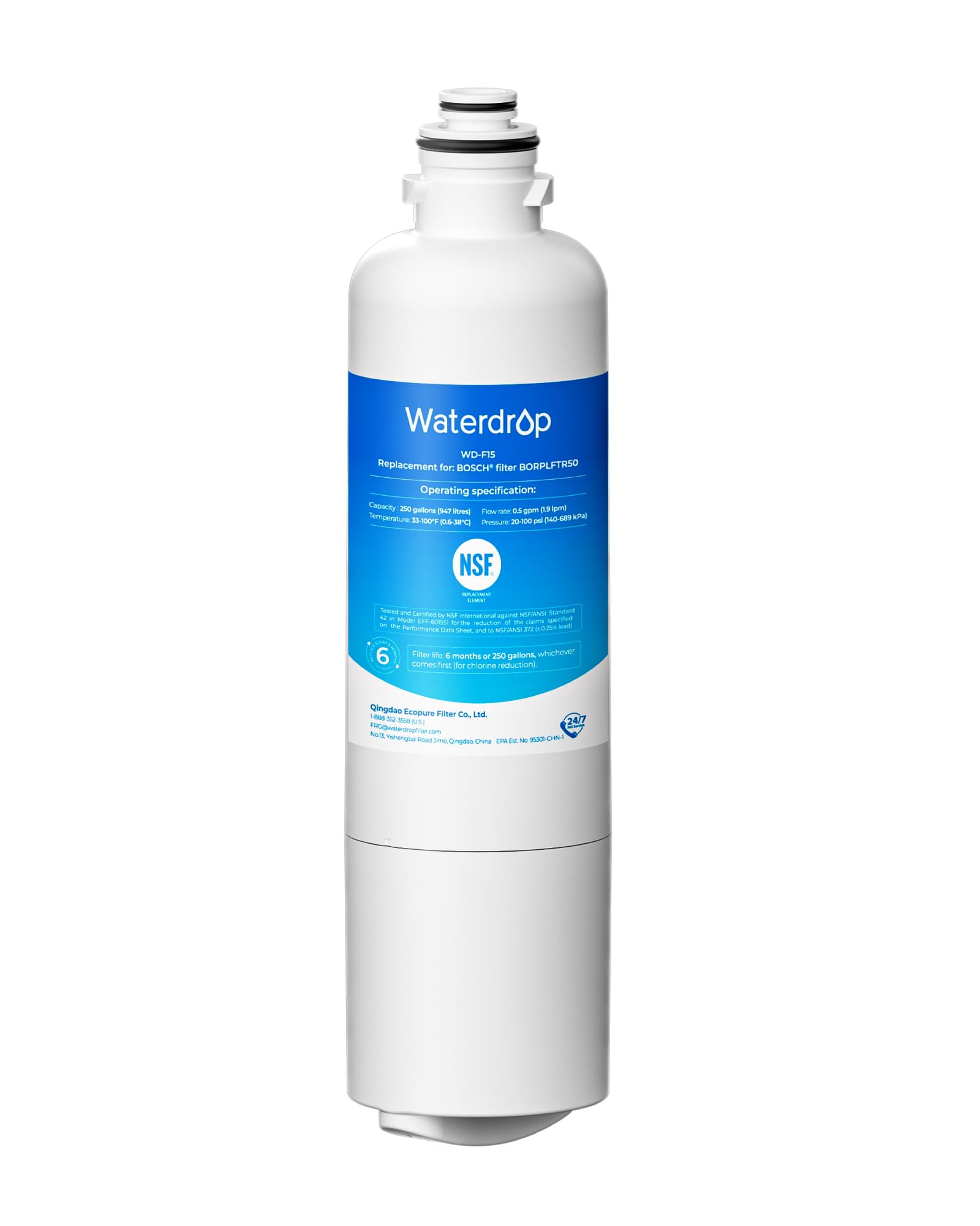 Waterdrop 11032531 Water Filter Replacement For Bosch® BORPLFTR50 | Fridge.com