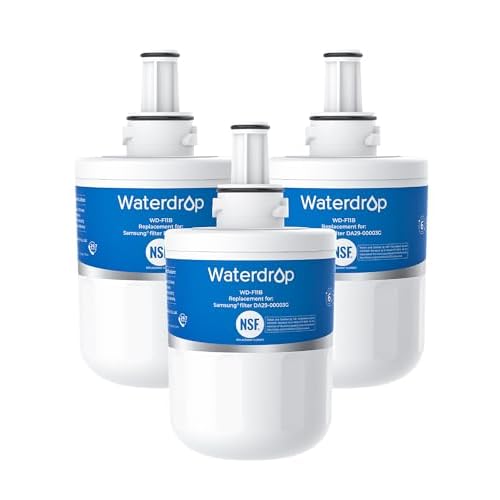 Waterdrop DA29-00003G Refrigerator Water Filter, Replacement for Samsung®, DA29-00003B, DA29-00003A, Aqua-Pure Plus, HAFCU1, RFG237AARS, FMS-1, RS22H | Fridge.com