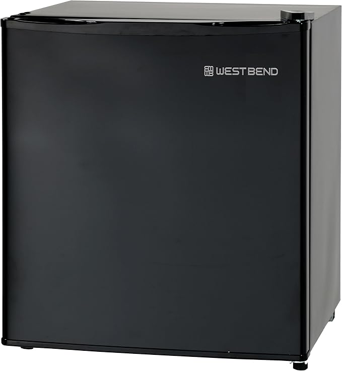 West Bend Mini Fridge Compact Refrigerator for Home Office or Dorm, Auto Defrost with Reversible Door, Energy Star Rated, 1.7-Cu.Ft., Black | Fridge.com