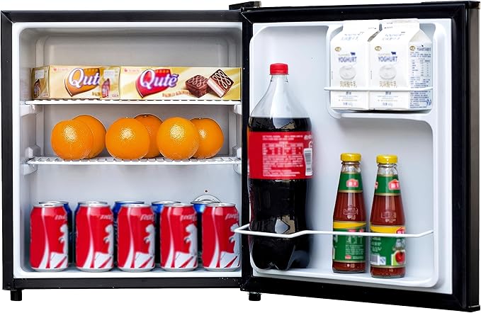 West Bend Mini Fridge Compact Refrigerator For Home Office Or Dorm, Auto Defrost With Reversible Door, Energy Star Rated, 1.7-cu.ft., Black - View 3 | Fridge.com