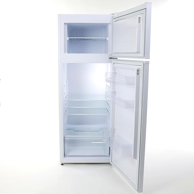West Bend Apartment Refrigerator Freestanding Dual Door Slim Design Full Fridge with Top Freezer, Adjustable Mechanical Control, for Condo, House, Small Kitchen Use, 7.4-Cu.Ft, White | Fridge.com