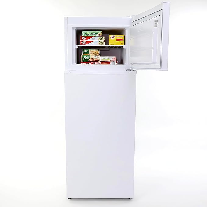 West Bend Apartment Refrigerator Freestanding Dual Door Slim Design Full Fridge with Top Freezer, Adjustable Mechanical Control, for Condo, House, Small Kitchen Use, 7.4-Cu.Ft, White | Fridge.com