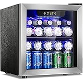 West Bend Beverage Cooler Refrigerator 15 Wine Bottle/60 Can Capacity, Glass Door, 17-Inch Wide Freestanding, Adjustable Thermostat Control, 1.6-cu.ft, Slate Blue - View 6 | Fridge.com