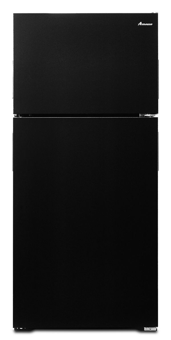 Whirlpool Amana 28 in. Top-Freezer Refrigerator with Dairy Bin in Black 14 Cu. Ft. ART104TFDB | Fridge.com