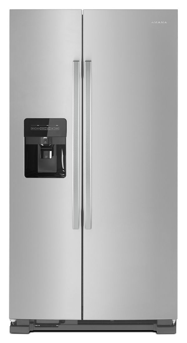 Whirlpool Amana 33 in. Side-by-Side Refrigerator with Dual Pad External Ice and Water Dispenser 21 Cu. Ft. ASI2175GRS | Fridge.com
