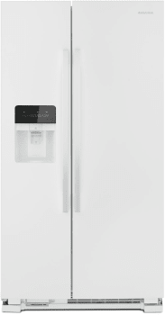 Whirlpool Amana 36 in. Side-By-Side Refrigerator With Dual Pad External Ice And Water Dispenser In White 25 cu. ft. - View 2 | Fridge.com