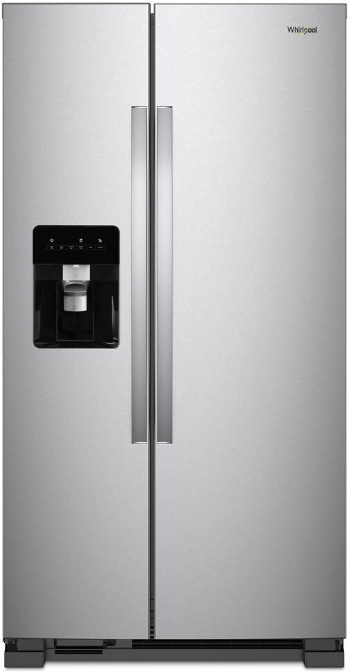 Whirlpool Amana 36 in. Side-By-Side Refrigerator With Dual Pad External Ice And Water Dispenser In White 25 cu. ft. - View 6 | Fridge.com