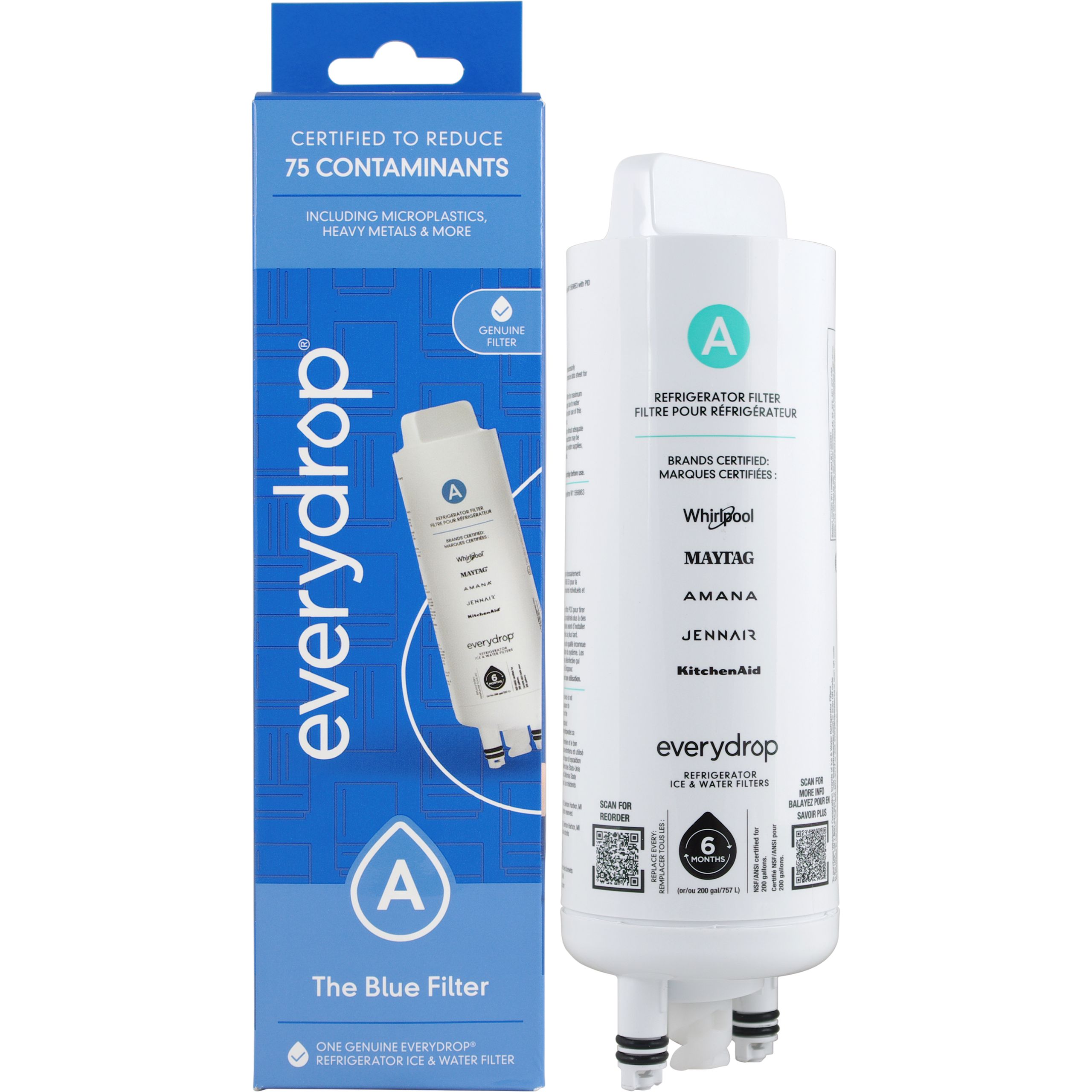 Whirlpool EDRARXD1 Refrigerator Water Filter A - View 1 | Fridge.com