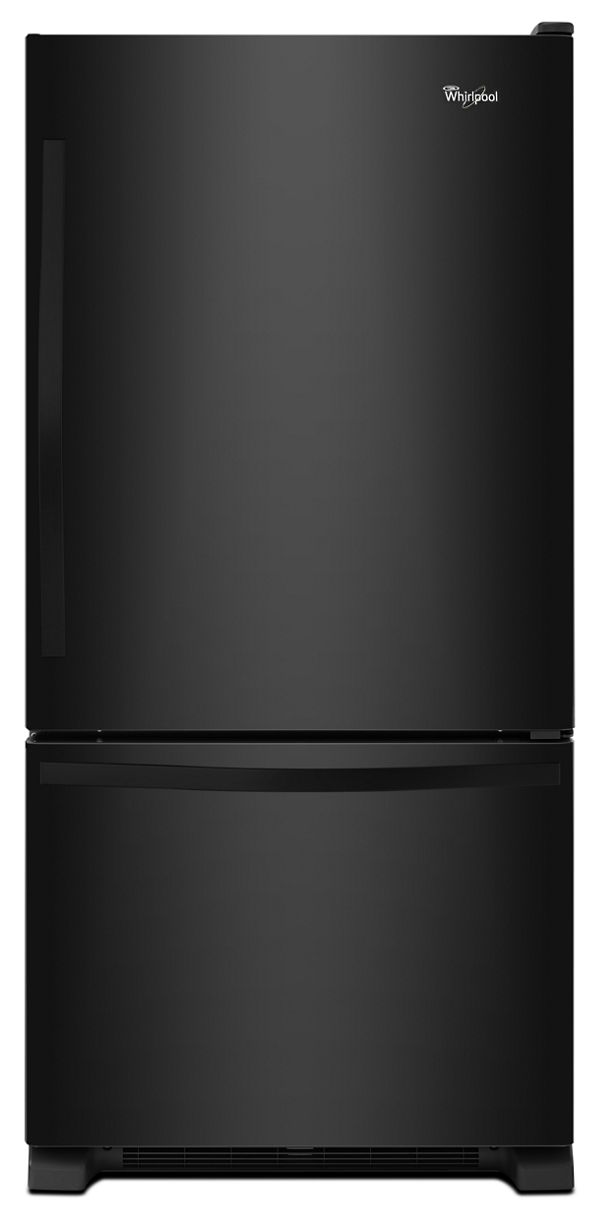 Whirlpool 33 Inch 33" Bottom Freezer Refrigerator WRB322DMBB | Fridge.com