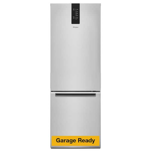 Whirlpool 24 In. Wide Bottom-Freezer Refrigerator In Black 12.9 Cu. Ft. - View 3 | Fridge.com
