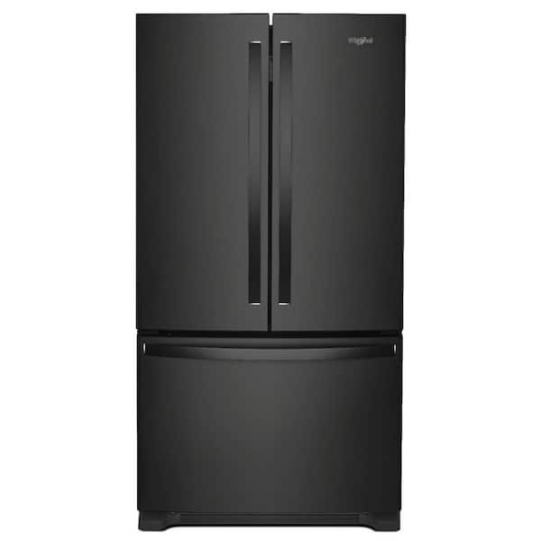 Whirlpool 36 in. Wide French Door Refrigerator With Water Dispenser In Black 25 cu. ft. WRF535SWHB - View 2 | Fridge.com