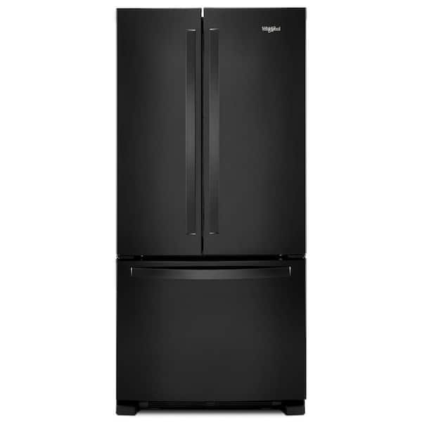 Whirlpool 36 in. Wide French Door Refrigerator With Water Dispenser In Black 25 cu. ft. WRF535SWHB - View 3 | Fridge.com