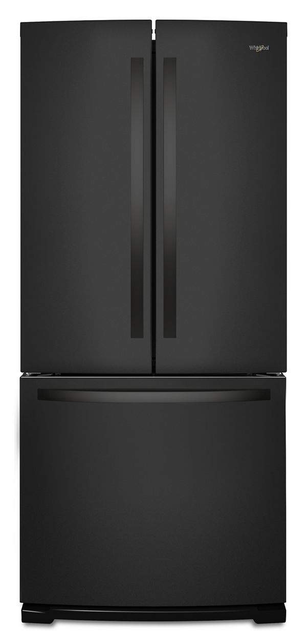 Whirlpool 30 in. Wide French Door Refrigerator in Black 20 cu. ft. WRF560SMHB | Fridge.com