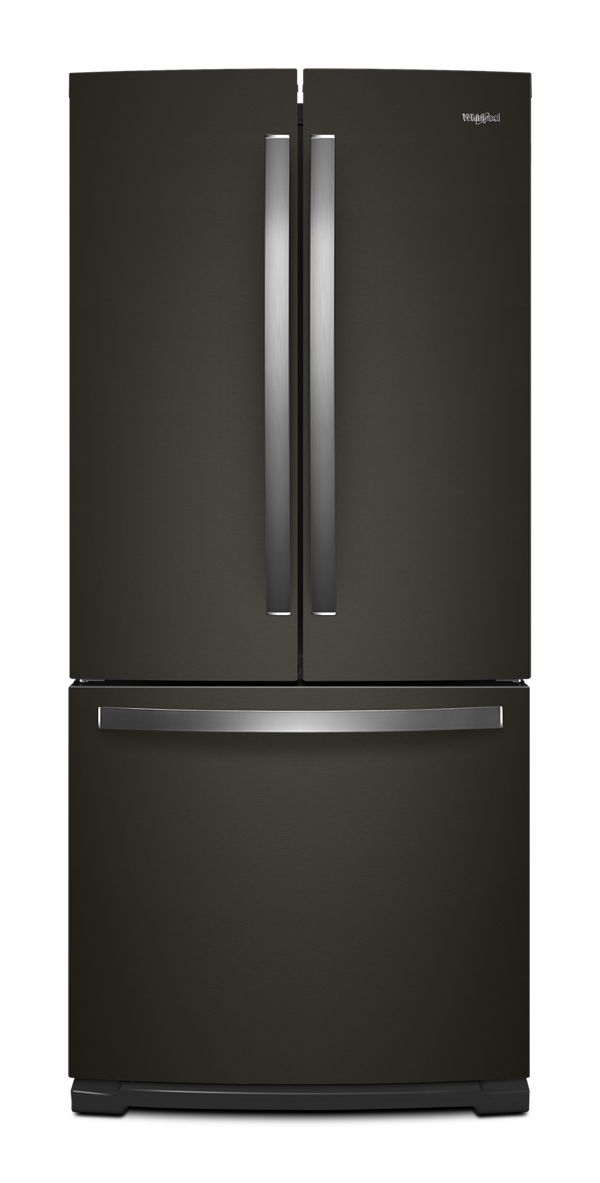 Whirlpool 30 in. Wide French Door Refrigerator in Black 20 cu. ft. | Fridge.com