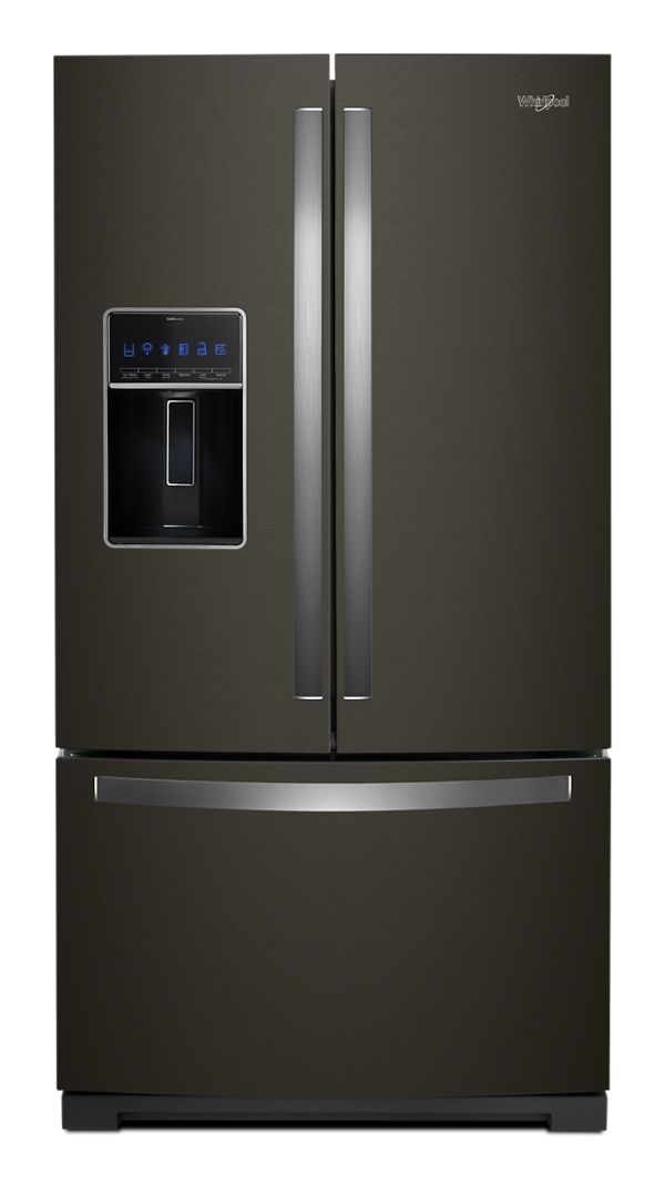 Whirlpool 36 in. Wide French Door Refrigerator in Black 27 cu. ft. WRF757SDHV | Fridge.com