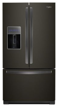 Whirlpool 36 in. Wide French Door Refrigerator In Black 27 cu. ft. WRF757SDHV - View 2 | Fridge.com