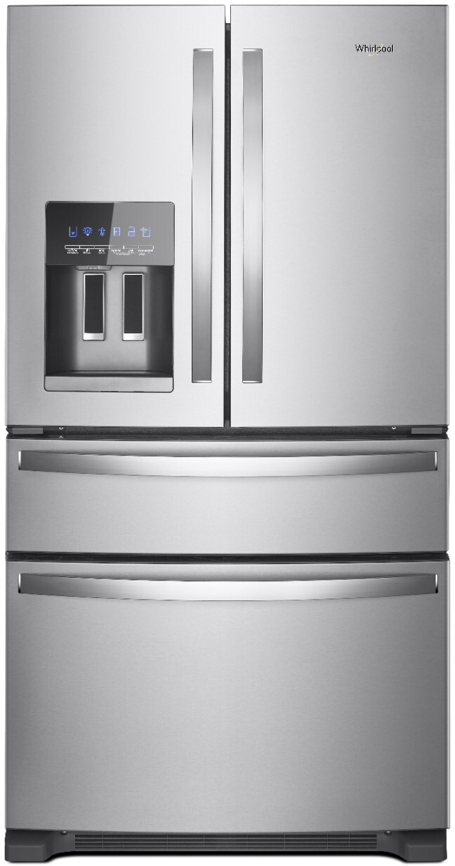 Whirlpool 36 in. Wide French Door Refrigerator In Black 27 cu. ft. WRF757SDHV - View 5 | Fridge.com