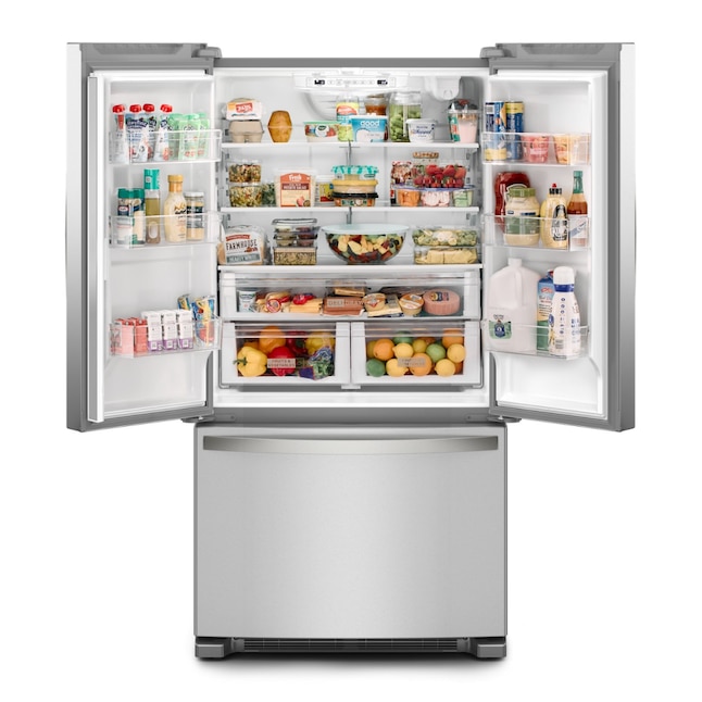 Whirlpool 36 Inch 36" Counter Depth French Door Refrigerator WRFC2036RZ - View 4 | Fridge.com