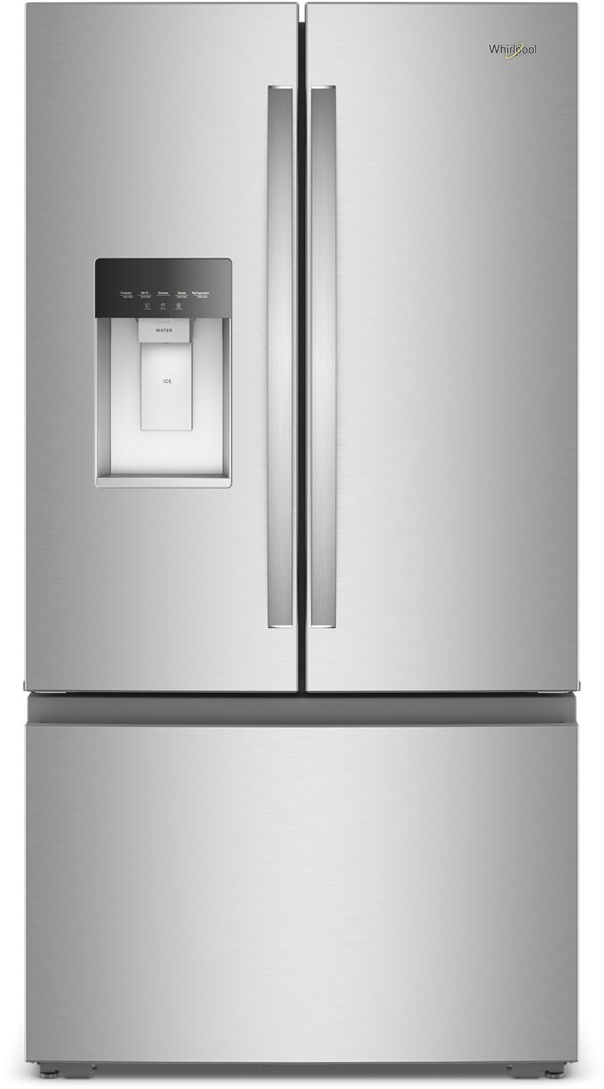 Whirlpool - 36 in. Wide 23 cu. ft. French Door Refrigerator with Dual Ice Makers - Fingerprint-Resistant Stainless Finish | Fridge.com