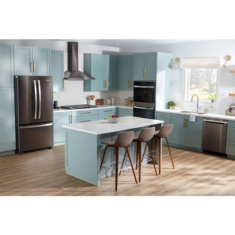 Whirlpool 36 Inch 36" Counter Depth French Door Refrigerator WRFC9636RV - View 3 | Fridge.com