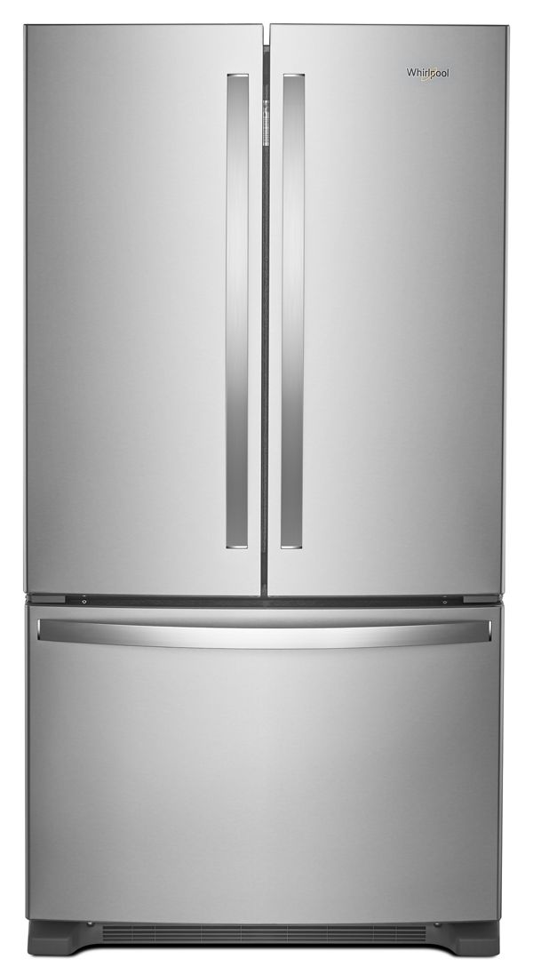 Whirlpool Full-Depth French Door Bottom Mount Refrigerator in Stainless Steel WRFF3236RZ | Fridge.com