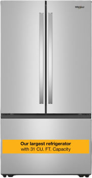 Whirlpool 36 Inch 36" French Door Refrigerator WRFF3336SZ - View 2 | Fridge.com