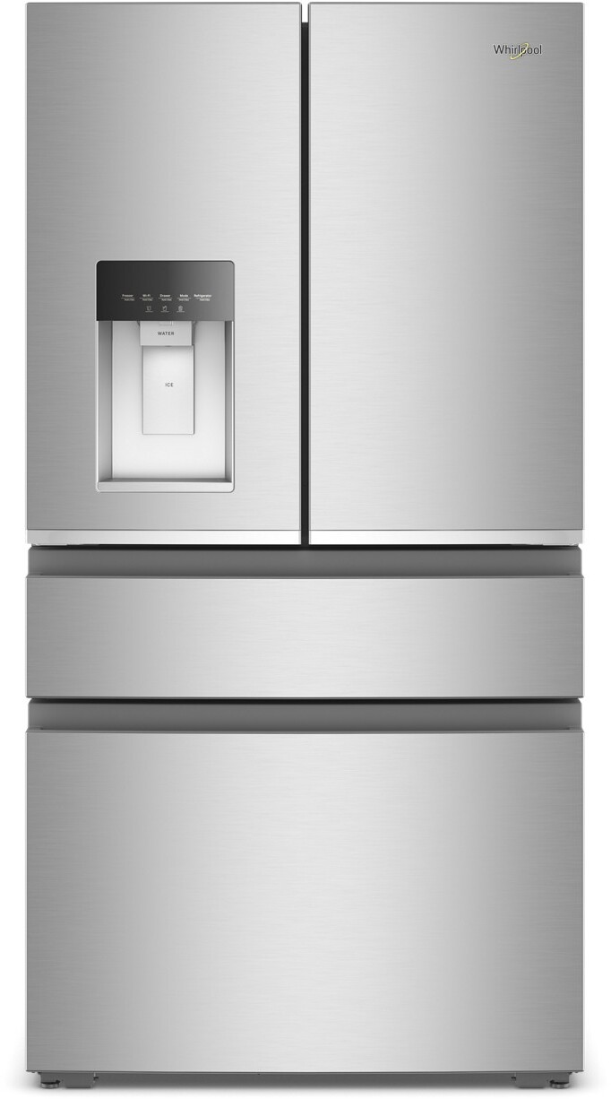 Whirlpool - 22 Cu. Ft. Counter Depth 4-Door French Door Refrigerator - Fingerprint-Resistant Stainless Finish | Fridge.com
