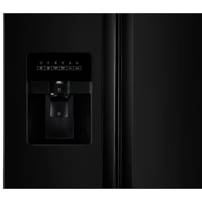 Whirlpool 33 in. Wide Side-By-Side Refrigerator In Black 21 cu. ft. WRS311SDHB - View 6 | Fridge.com