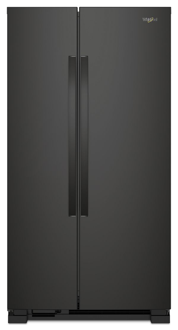 Whirlpool 33 in. Wide Side-by-Side Refrigerator in Black 22 cu. ft. | Fridge.com