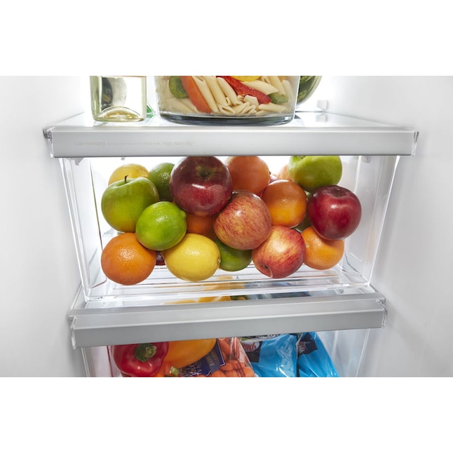 Whirlpool 33 Inch 33" Side-By-Side Refrigerator WRS312SNHM - View 3 | Fridge.com