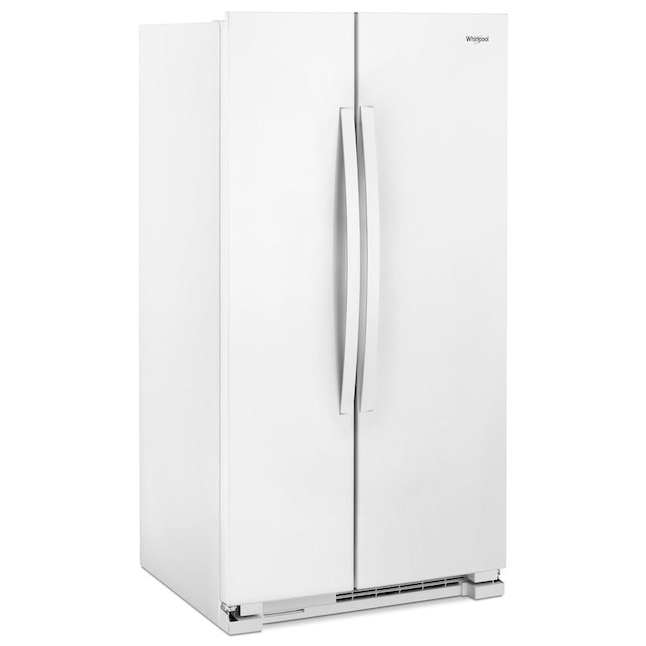 Whirlpool 36 in. Wide Side-By-Side Refrigerator In White 25 cu. ft. WRS315SNHW - View 5 | Fridge.com