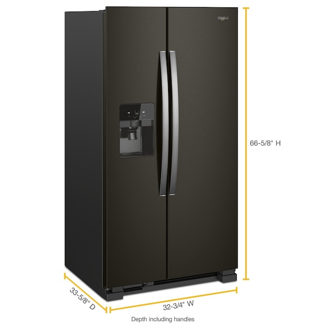 Whirlpool 33 Inch 33" Side-By-Side Refrigerator WRS321SDHV - View 5 | Fridge.com