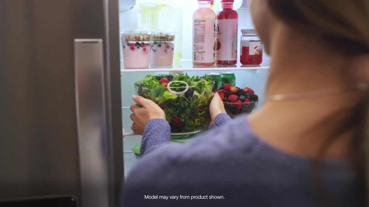 Whirlpool 36 in. Wide Side-By-Side Refrigerator 25 cu. ft. WRS325SDHZ - View 2 | Fridge.com