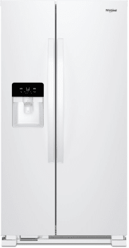 Whirlpool 33 Inch 33" Side-By-Side Refrigerator WRS331SDHW - View 2 | Fridge.com