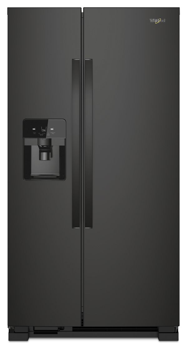 Whirlpool 36 in. Wide Side-by-Side Refrigerator in Black 25 cu. ft. | Fridge.com