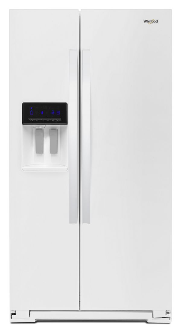 Whirlpool 36 in. Wide Counter Depth Side-by-Side Refrigerator in White 21 cu. ft. | Fridge.com