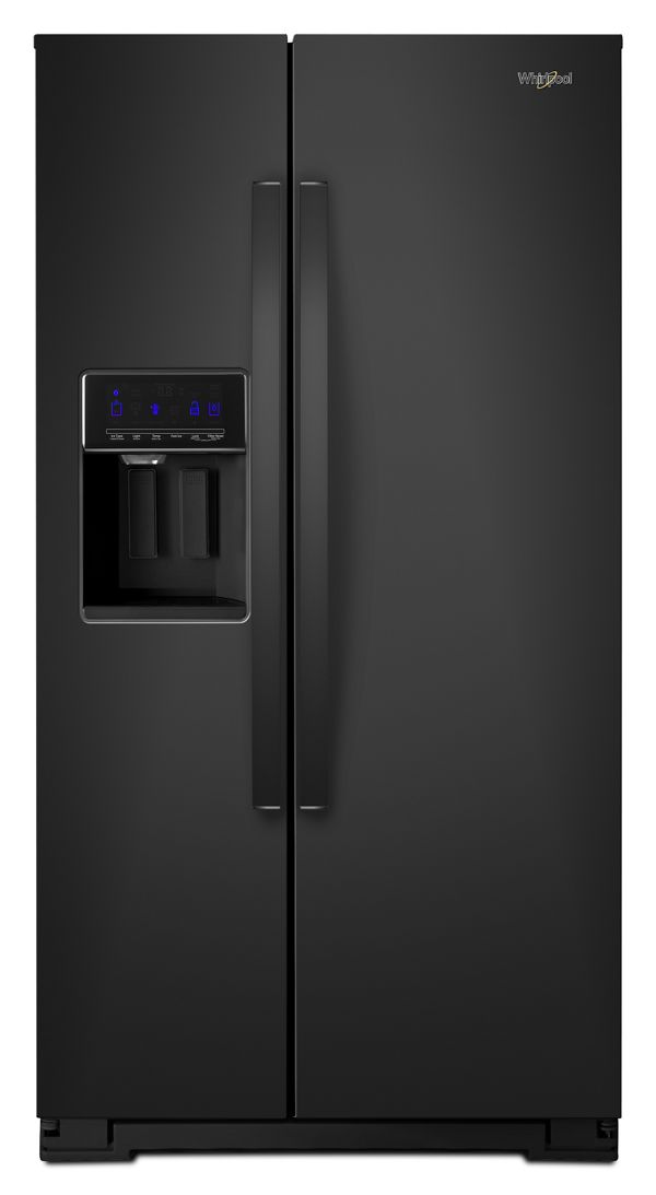 Whirlpool 36 in. Wide Side-by-Side Refrigerator in Black 28 cu. ft. | Fridge.com
