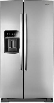 Whirlpool 36 in. Wide Side-By-Side Counter Depth Refrigerator In Stainless Steel 20 cu. ft. - View 2 | Fridge.com