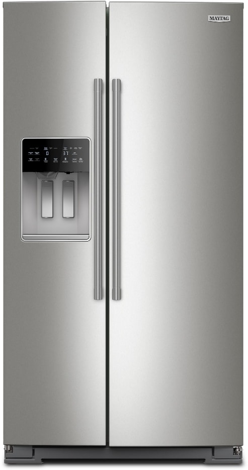 Whirlpool 36 in. Wide Side-By-Side Counter Depth Refrigerator In Stainless Steel 20 cu. ft. - View 5 | Fridge.com