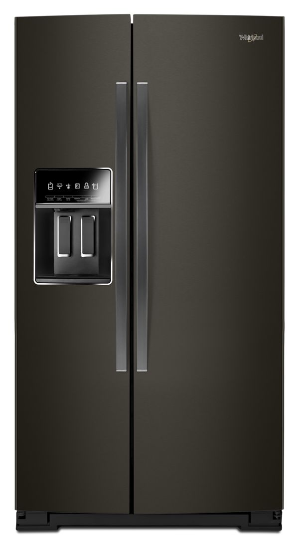 Whirlpool 36 in. Wide Side-by-Side Counter Depth Refrigerator in Black 23 cu. ft. | Fridge.com