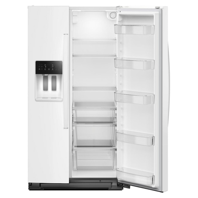 Whirlpool 36 Inch 36" Counter Depth Side-By-Side Refrigerator WRSC5536RW - View 3 | Fridge.com