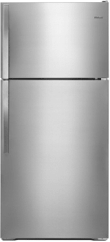 Whirlpool 28 Inch 28" Top Freezer Refrigerator WRT134TFDM - View 2 | Fridge.com