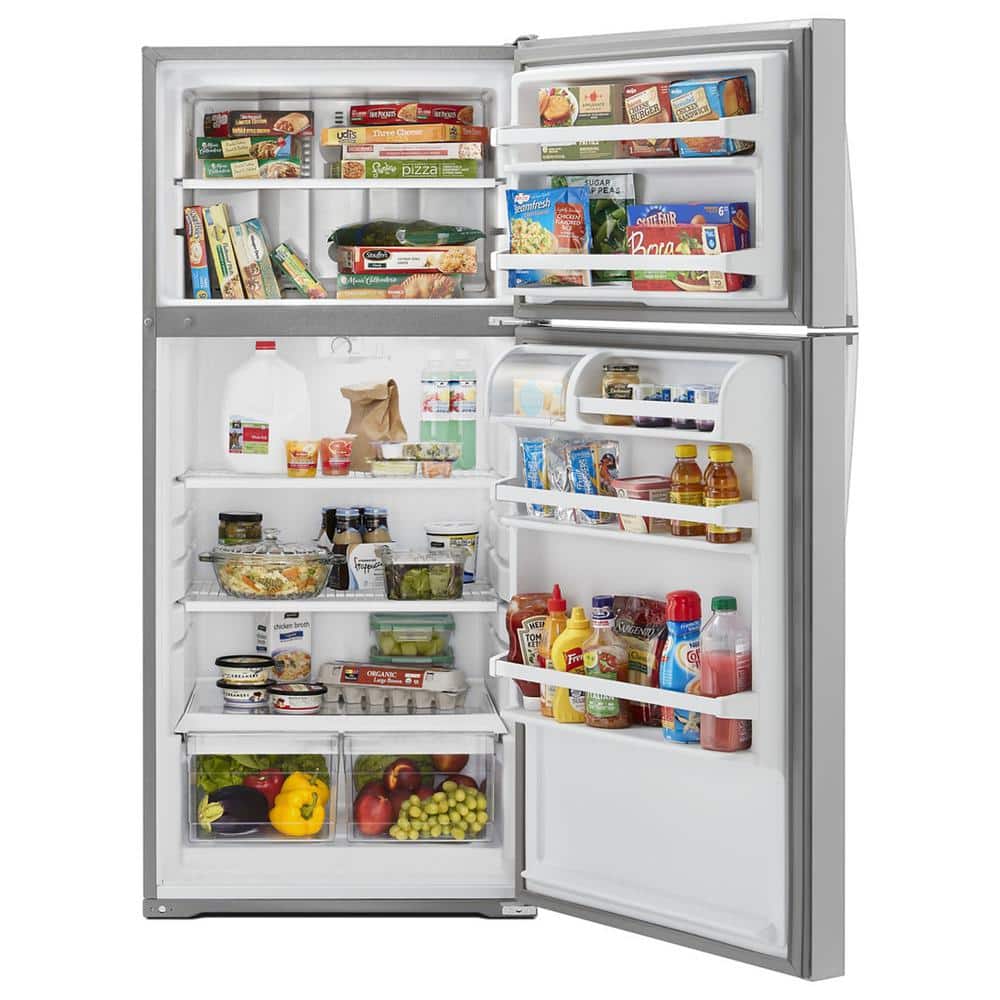 Whirlpool 28 Inch 28" Top Freezer Refrigerator WRT134TFDM - View 5 | Fridge.com